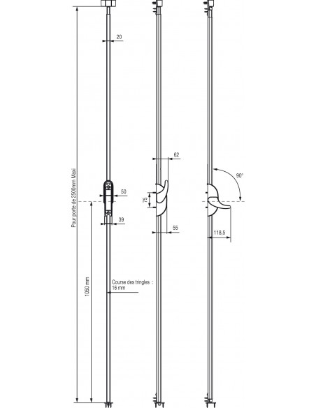 Crémone Pompier Aerolis Vachette