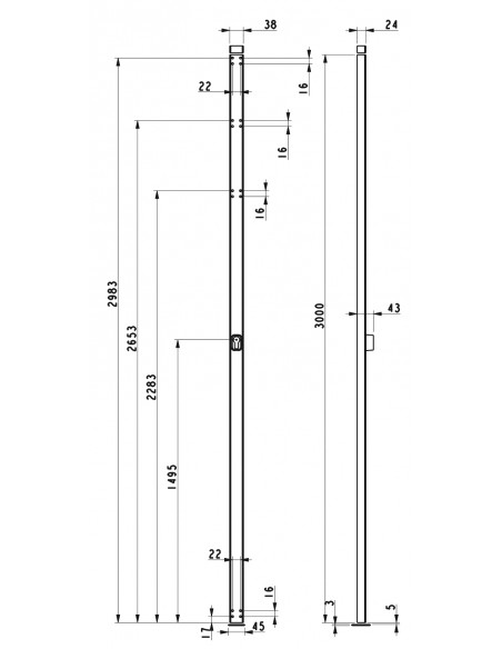 Crémone En Applique 344 À Cylindre Européen Vachette