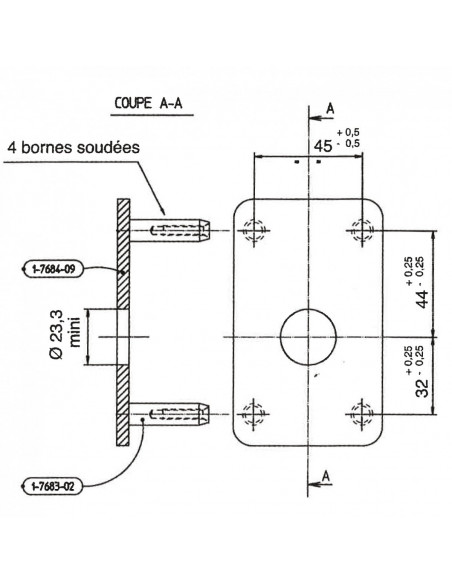 Contreplaques Pour Verrous V5 Vachette