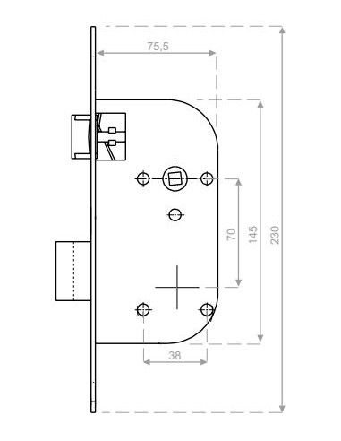 Heracles Monopoint À Larder Axe À 50 Mm Nf Inox