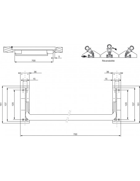 Antipanique Ecobar 900 Vachette