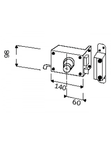 Serrure Bricard 3 Points Super-Surete À Bille