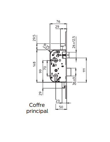 Serrure Bricard  3 Points À Larder A2p* 8161