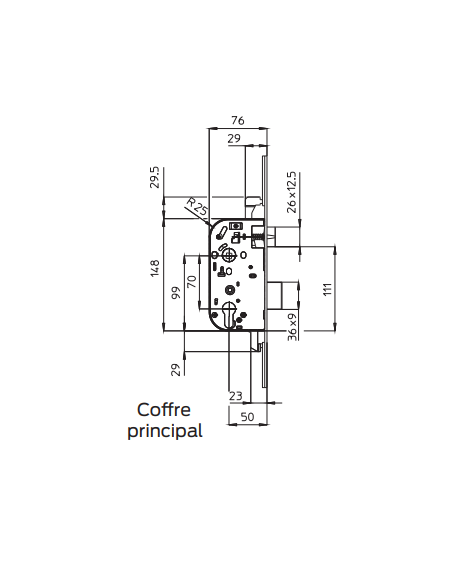 Serrure Bricard  3 Points À Larder A2p* 8161