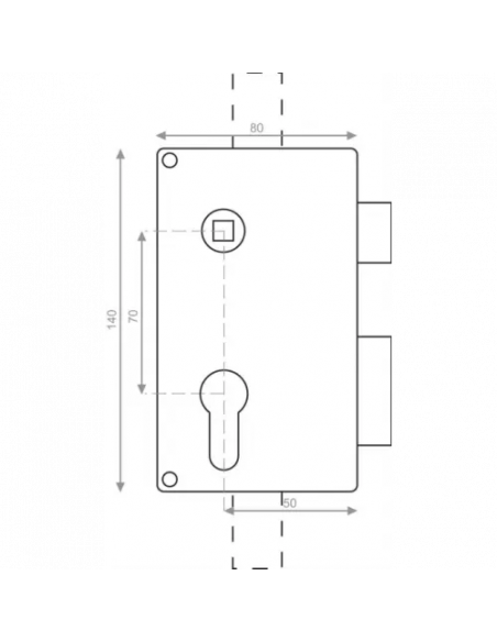 Heracles Serrure 3 Points En Applique Mx 3000