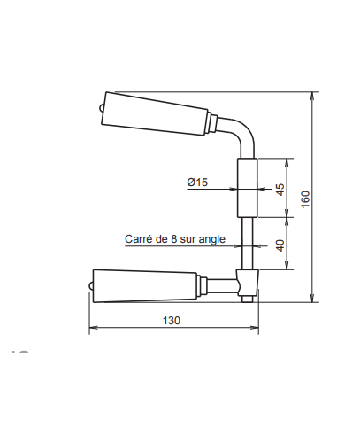 Béquille Pour Serrures Gollot Metalux