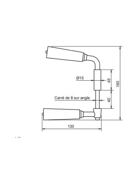 Béquille Pour Serrures Gollot Metalux