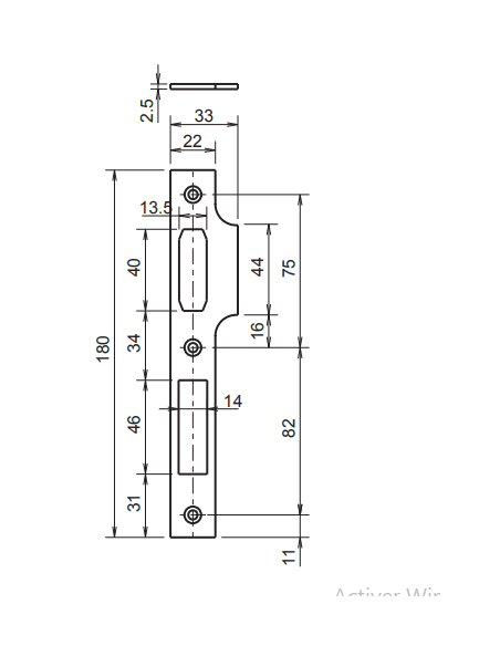 Gâche Pour Serrures Monopoint Metalux