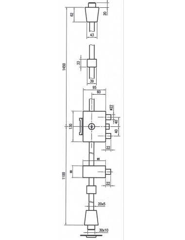 Heracles Serrure 3 Points En Applique Pericles