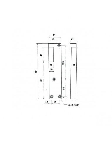Metalux Gâche Électrique À Plaquer