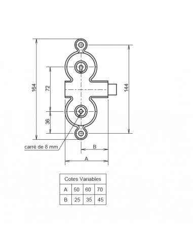Serrure Monopoint En Applique Gollot 6500 4...