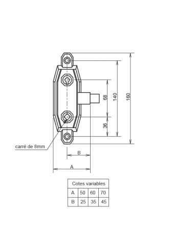 Serrure Monopoint En Applique Gollot 7500 4...