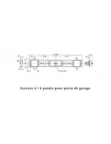 Mottura Serrure Pour Porte De Garage Basculante
