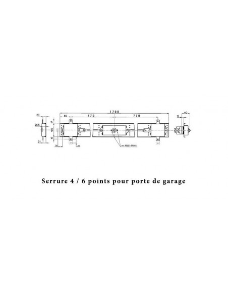Mottura Serrure Pour Porte De Garage Basculante