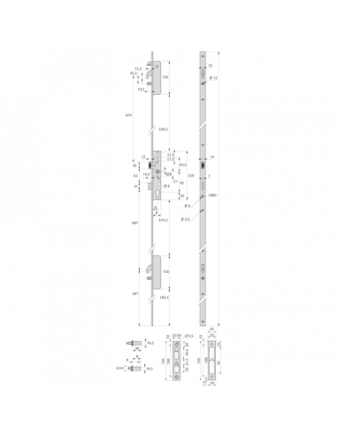 Stremler Assa Abloy Serrure 3 Points Tf3 Pêne...