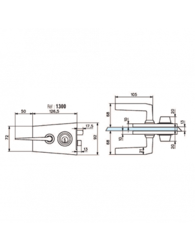 Stremler Assa Abloy Serrure De Milieu Classique...