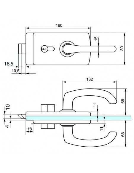 Stremler Assa Abloy Serrure De Milieu Lagune 4360 - 4380 À Déport