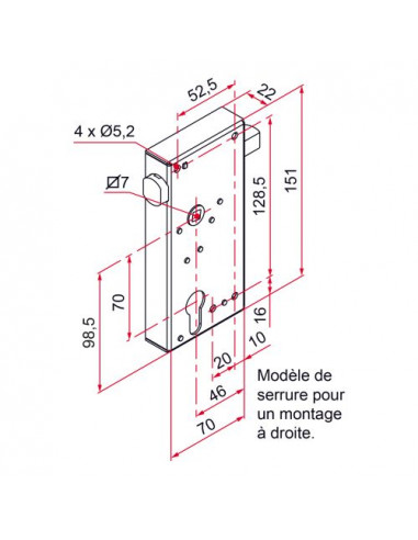Tirard Serrure De Portail En Applique Série Ge