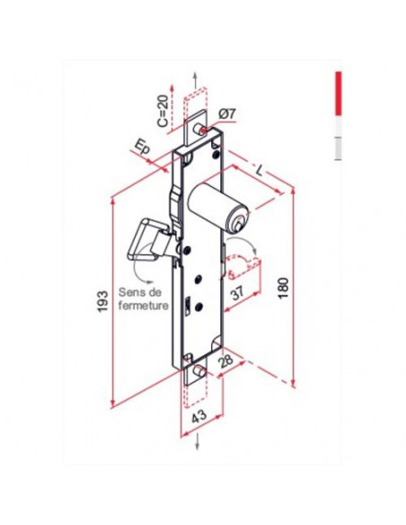 Tirard Serrure Pour Persiennes
