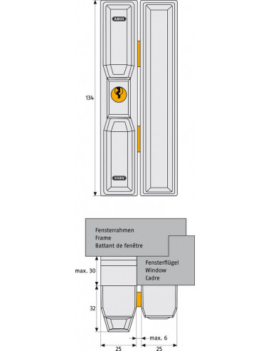 Sécurité Supplémentaire Pour La Fenêtre Fts88 -...