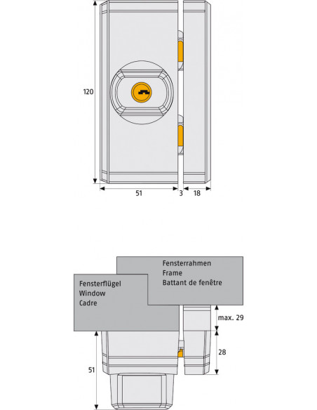 Sécurité Supplémentaire Pour La Fenêtre Fts96