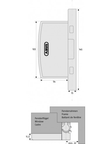 Protection Des Paumelles Fas97 - 2 Pièces