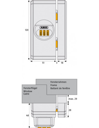 Verrou Pour Fenêtre Et Baie Coulissante Fts106