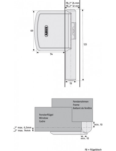 Protection De Paumelles Fas101 - 2 Pièces