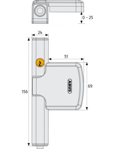 Sécurité Supplémentaire Pour La Fenêtre Fts206 - 2 Pièces