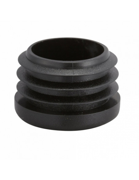 Embout Rond Entrant En Polyéthylène Noir (Lot de 10)