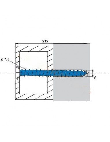 Boite Vis de fixation Béton tête fraisée Scell-it