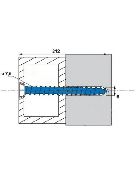 Boite Vis de fixation Béton tête fraisée Scell-it
