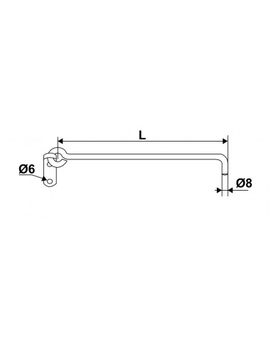 Torbel Crochet De Contrevent Aluminium