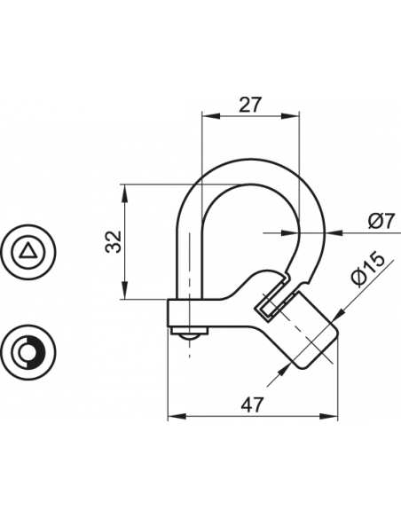 Robert Couillet Cadenas Artillerie À Triangle De 5mm
