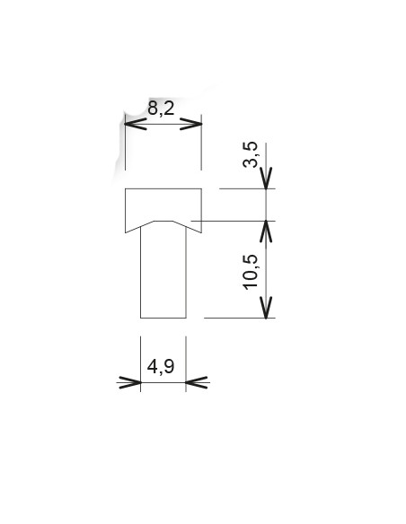 La Croisee Ds Gâche Pour Coulissant Aluminium (Lot de 5)