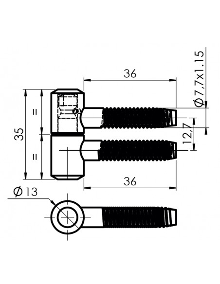 Monin Fiche à Visser Pour Imposte (Lot de 5)