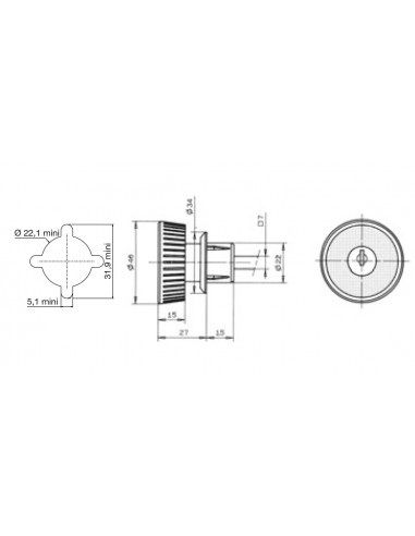Ronis Poignée Ronde À Clé