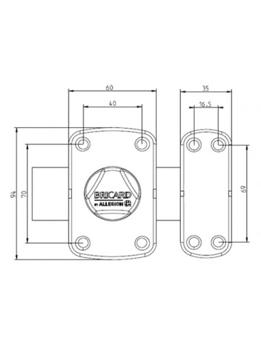 Verrou Bricard ALPHA 2 Diamètre 23 mm À Bouton...