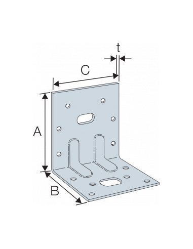 Simpson Equerre E5 Mixte Renforcée (Lot de 10)