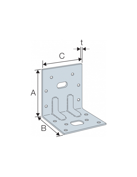 Simpson Equerre E5 Mixte Renforcée (Lot de 10)