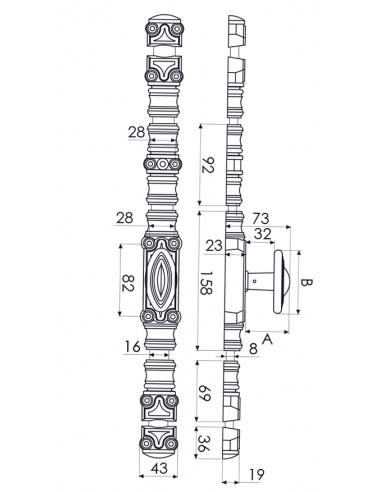 Jardinier Massard Crémone Rustique Ry70 Série...