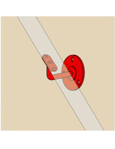 Torbel Support De Rampe Coudé Fixe Tige 12mm...