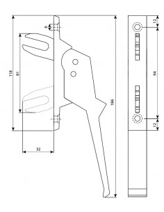 Argenta Poignée De Crémone... 2