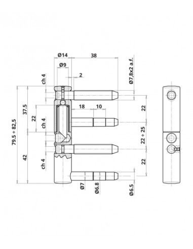 Otlav Fiche à Visser Réglable (Lot de 2)