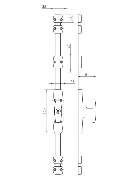 Map Massard Crémones À Tringle Demi Ronde N° 1 Et 2