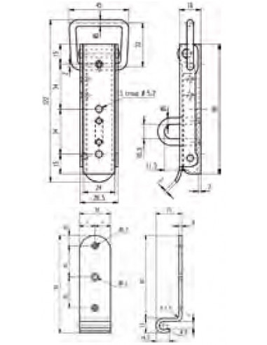 Monin Fermeture à Levier 7007