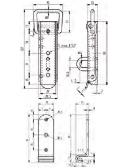 Monin Fermeture à Levier 7007