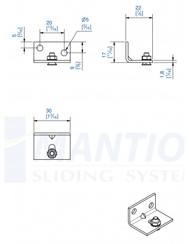 Mantion Coulissant Cadett - Accessoires (Lot de...