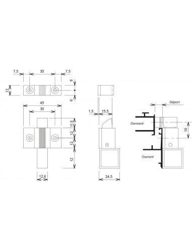 La Croisee Ds Loqueteau Pour Chassis Aluminium