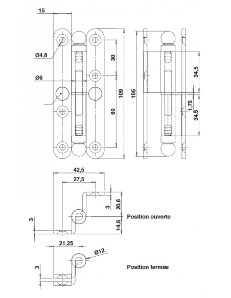 Bros Paumelle à Vase Contemporain Coudée (Lot de 2)